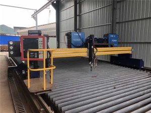 Otomatis Mesin Pemotong Plasma CNC Mengemudi Ganda 4m Rentang 15m Rel
